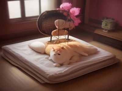 宠物医院诊室里兽医手持听诊器为一只布偶猫做健康检查，白色医疗环境专业干净